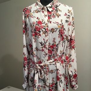 Forever 21 Plus Size 1X Dress Floral Print l